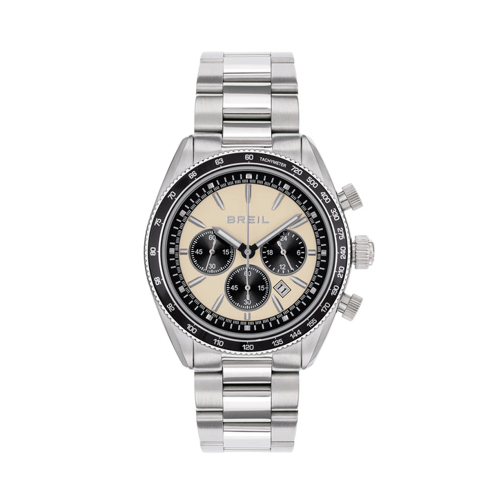 Breil Vanguard Chrono Uhr 43 mm beige Quarzstahl TW2109