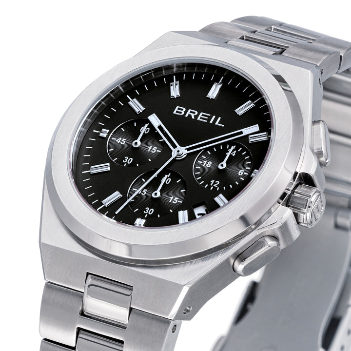 Montre Breil Apex Chrono 40mm acier quartz noir TW2111