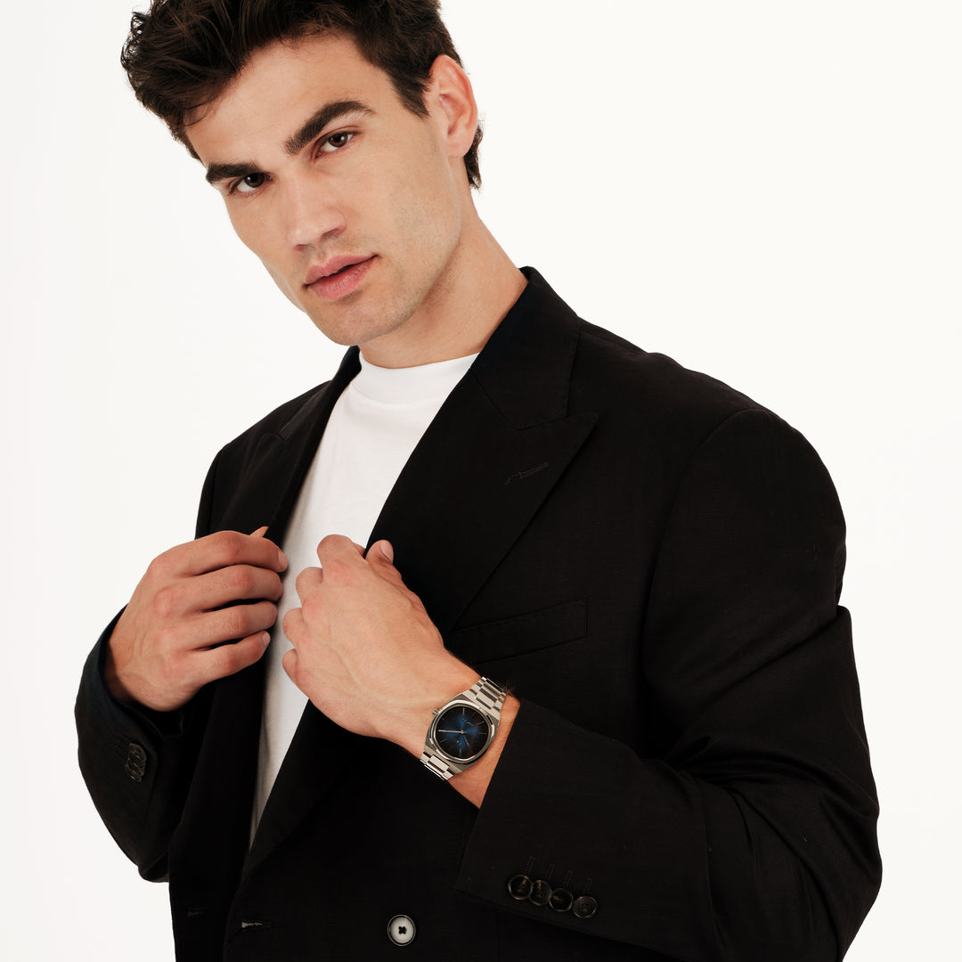 Montre Breil BSW6.5 38mm acier quartz bleu TW2122