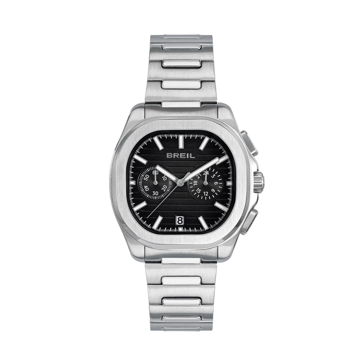 Breil horloge Retrofuture chrono 40mm zwart quartz staal TW2129