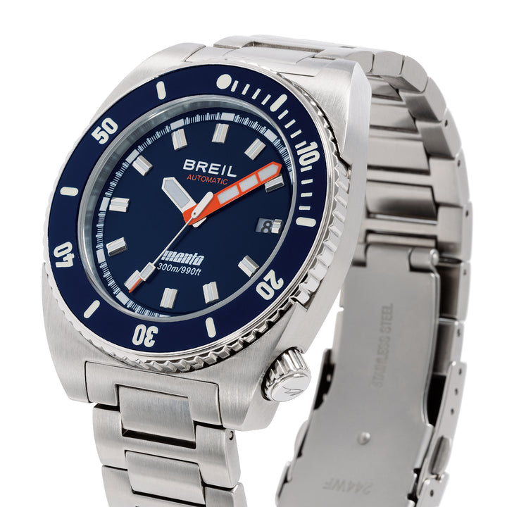 Breil Uhr Manta Seeker 42 mm blauer Automatikstahl TW2180