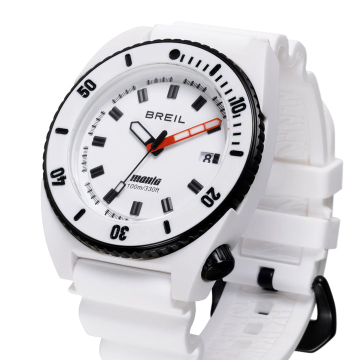 Breil Manta E.C.O. watch Blend 42mm white quartz alumina and polyamide TW2194