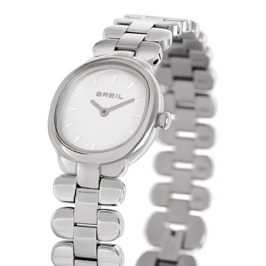 Breil Tule horloge 22x24mm wit quartz staal TW2197