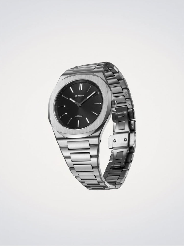 D1 Milano Groovy Noir Ultra Fin 39 mm D1-UHBJ01