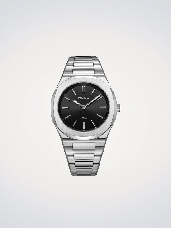 D1 Milano Groovy Noir Ultra Fin 39 mm D1-UHBJ01