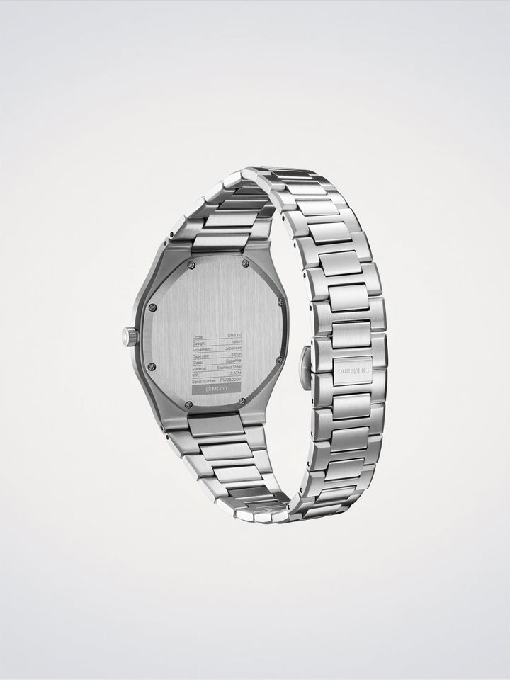 D1 Milano Groovy Argent Ultra Fin 39 mm D1-UHBJ02