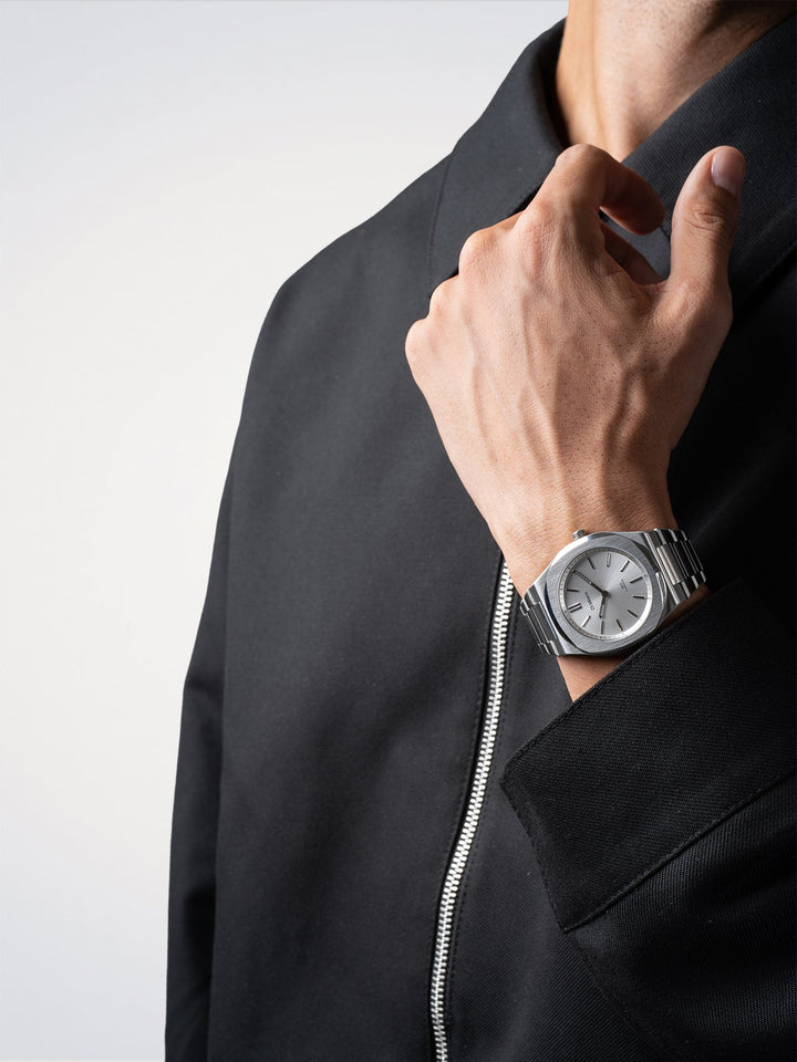 D1 Milano Groovy Argent Ultra Fin 39 mm D1-UHBJ02