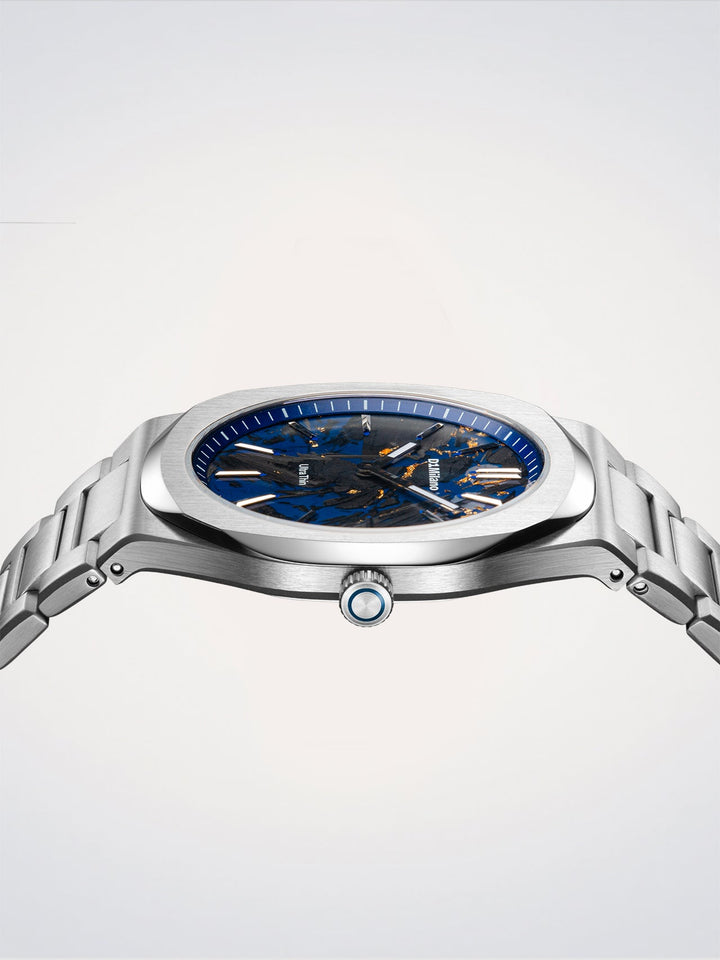 D1 Milano Carbon Reef Ultradünne Uhr 39 mm D1-UHBJ04