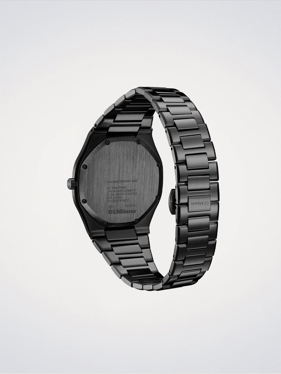 D1 Milano Dark Illusion Ultradünne Uhr 39 mm D1-UHBJ08