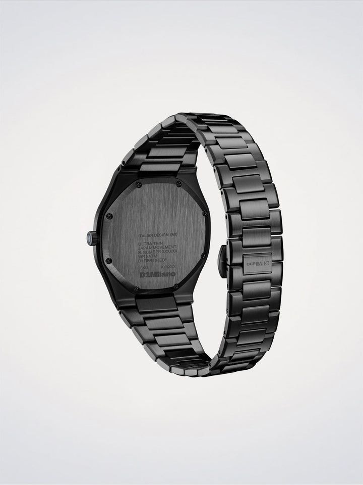 D1 Milano Dark Illusion Ultradünne Uhr 39 mm D1-UHBJ08