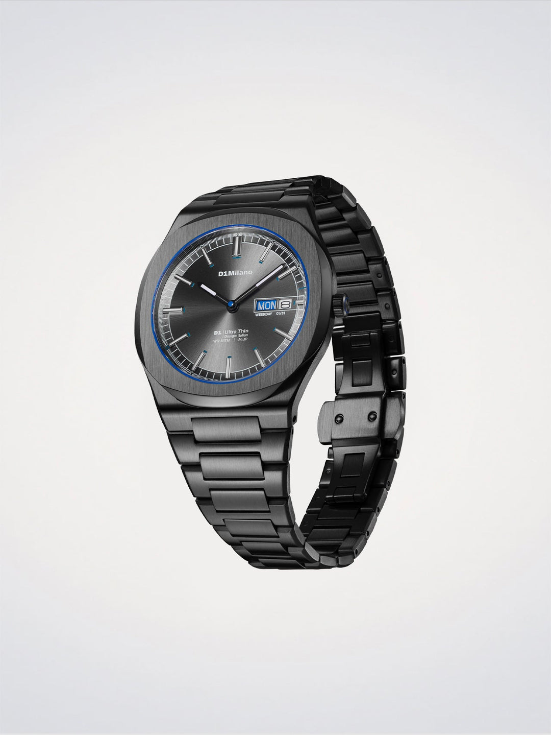 D1 Milano Dark Illusion Ultradünne Uhr 39 mm D1-UHBJ08