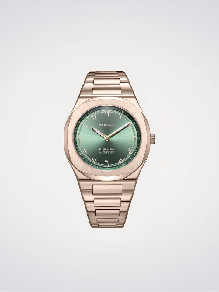 D1 Milano Jade Mirage [Pré-commande] Montre ultra fine 39 mm D1-UHBJ09
