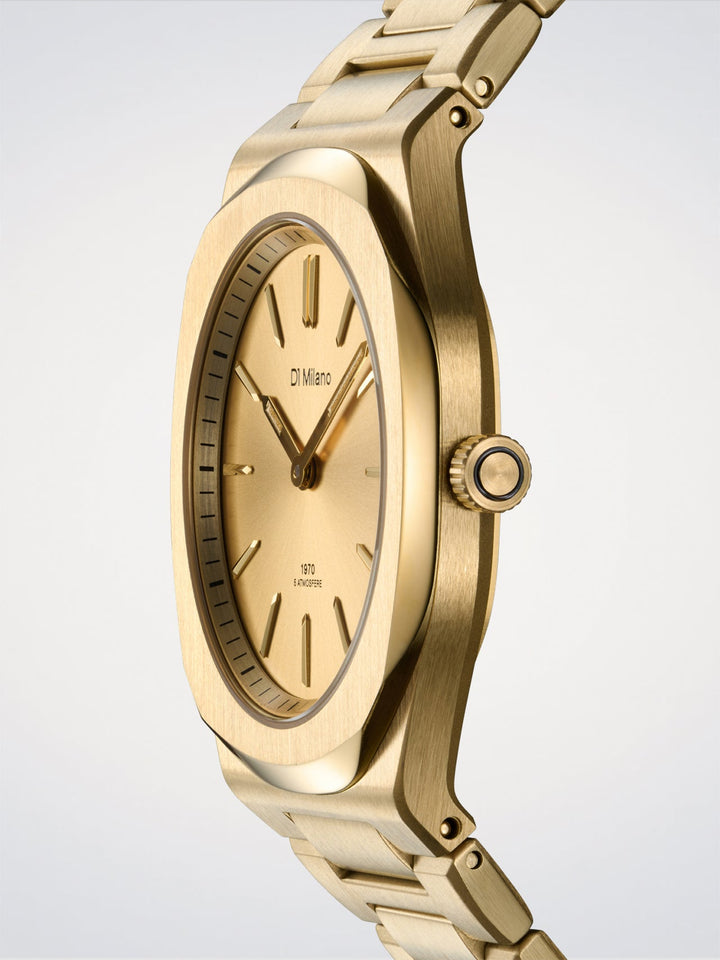 D1 Milano Gold Mellow Ultra Thin Watch 34mm D1-UHBL02