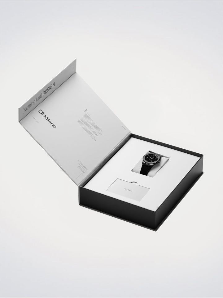 D1 Milano Black Kevlar Ultra Thin Watch 39 mm D1-UHKJ01