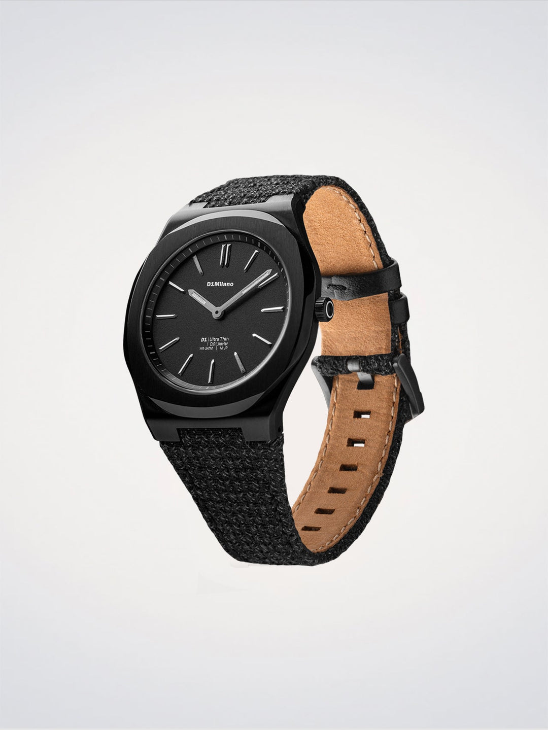 D1 Milano Black Kevlar Ultra Thin Watch 39 mm D1-UHKJ01