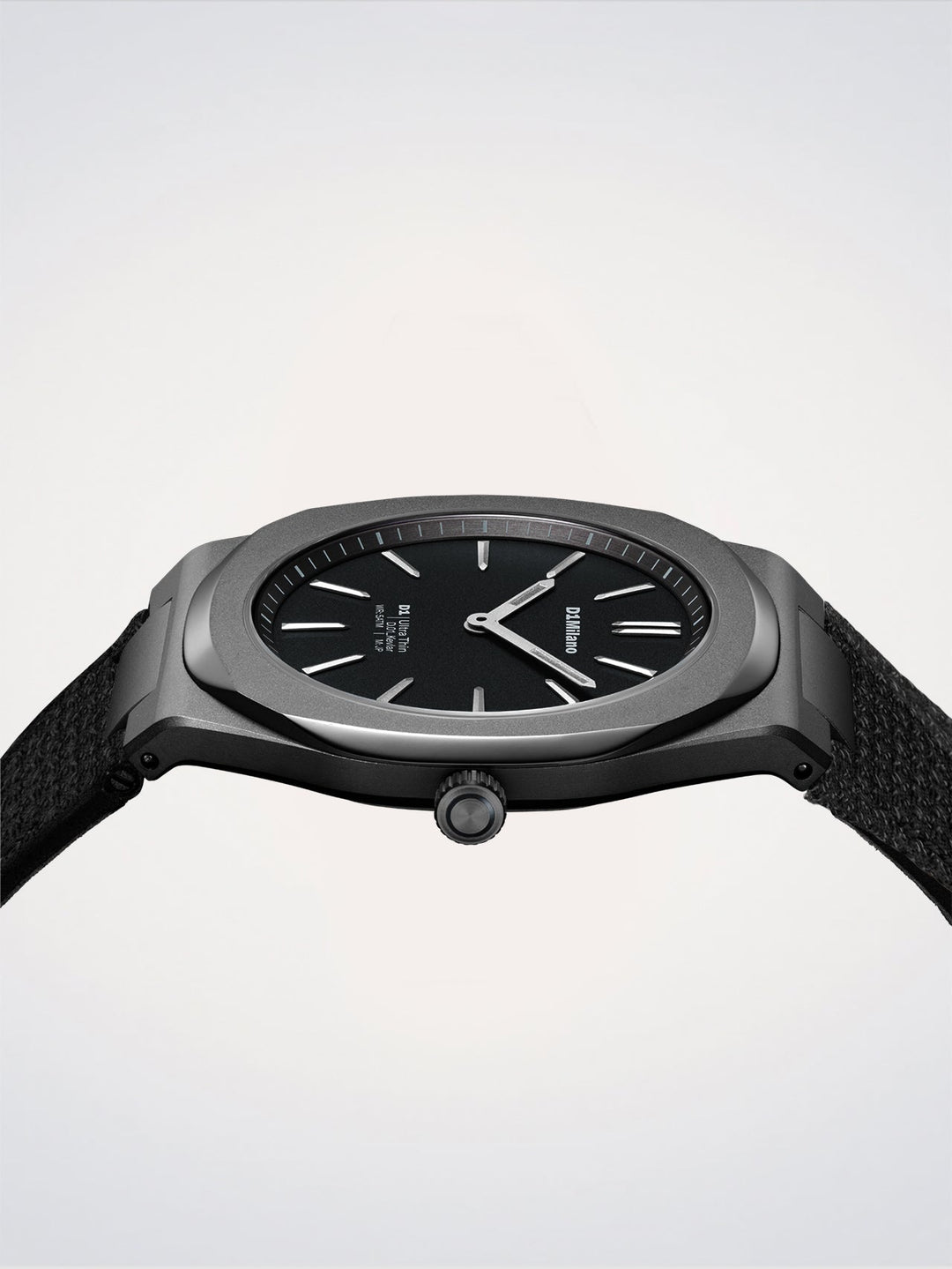 D1 Milano Black Kevlar Ultra Thin Watch 39 mm D1-UHKJ01