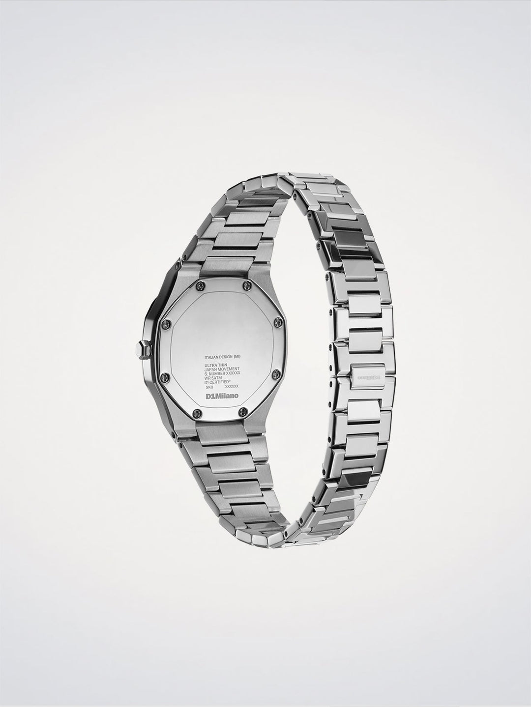 D1 Milano Silver Gleam Ultradünne Uhr 30 mm D1-UTBL39