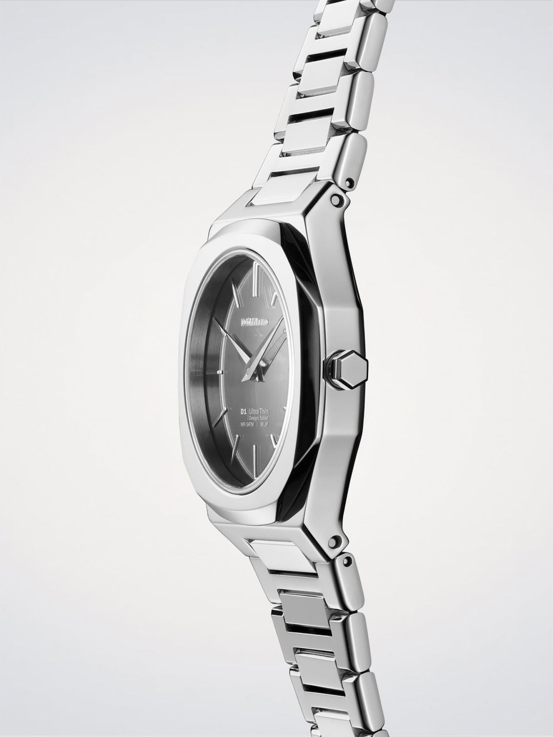 D1 Milano Silver Gleam Ultradünne Uhr 30 mm D1-UTBL39