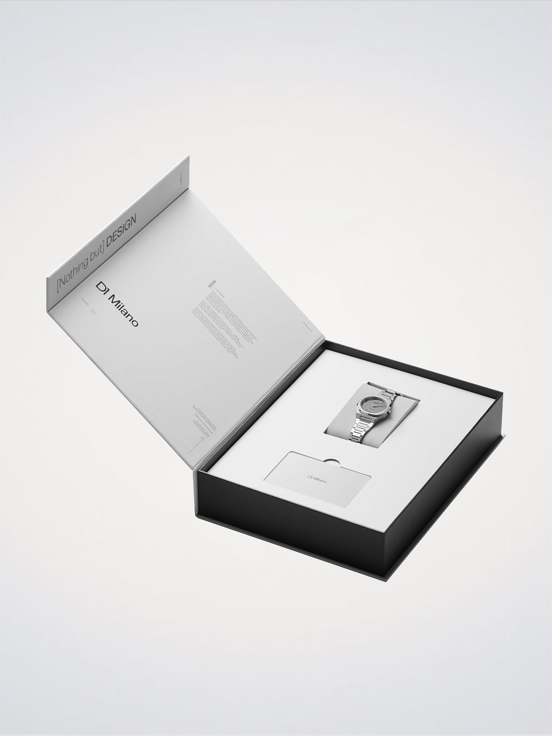 D1 Milano Silver Gleam Ultradünne Uhr 30 mm D1-UTBL39