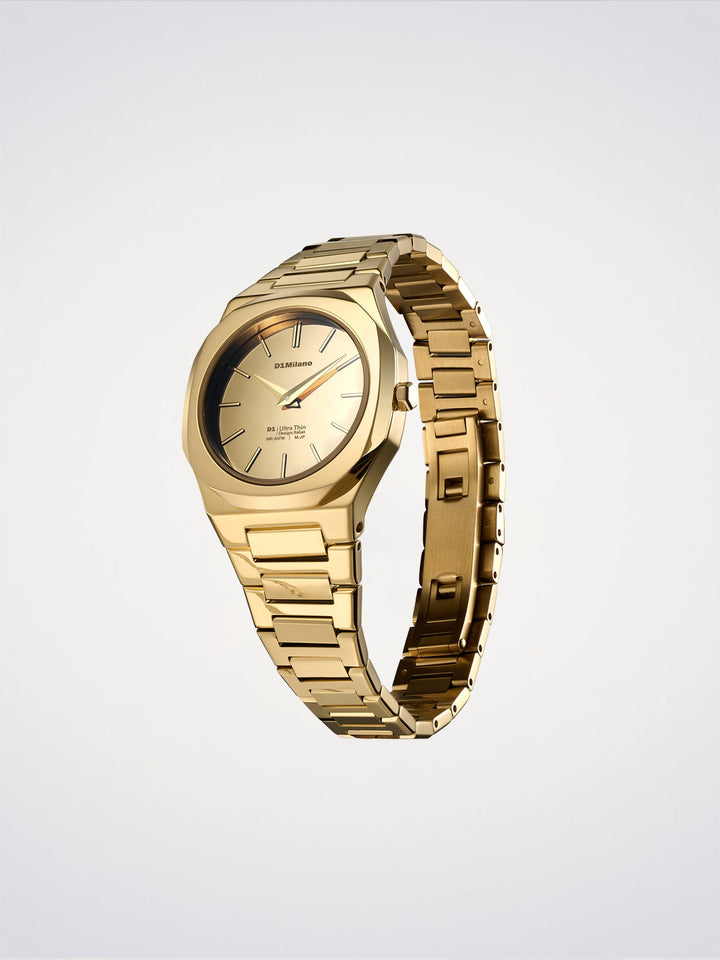 D1 Milano Gold Gleam Ultra Thin Watch 30 mm D1-UTBL40