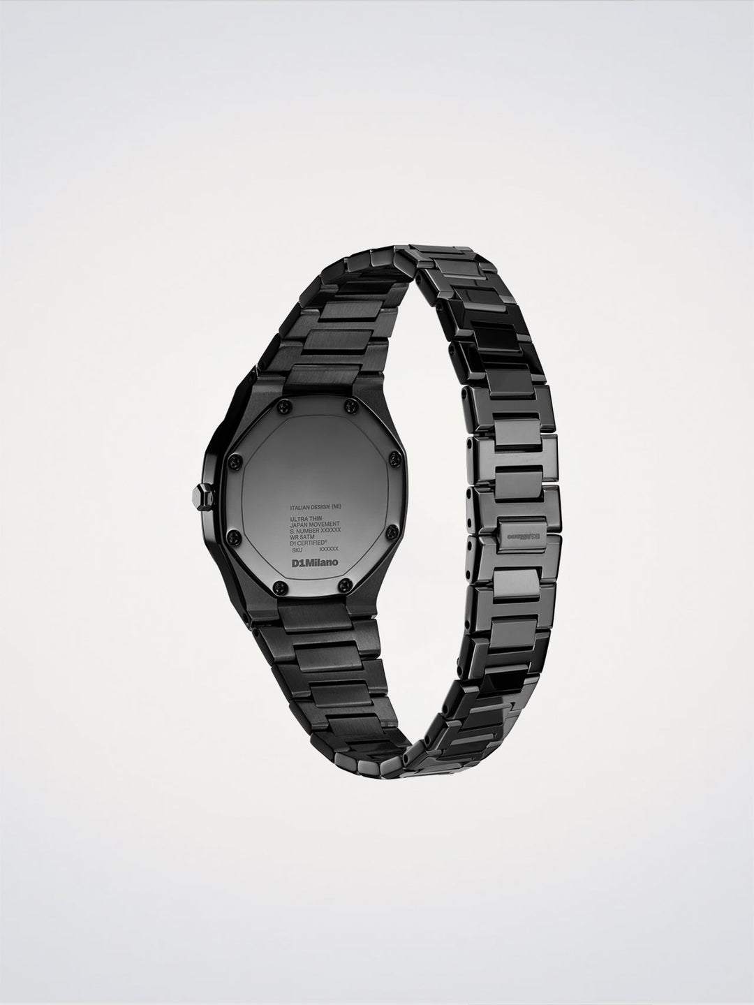 D1 Milano Black Gleam Ultra Thin Watch 30 mm D1-UTBL41