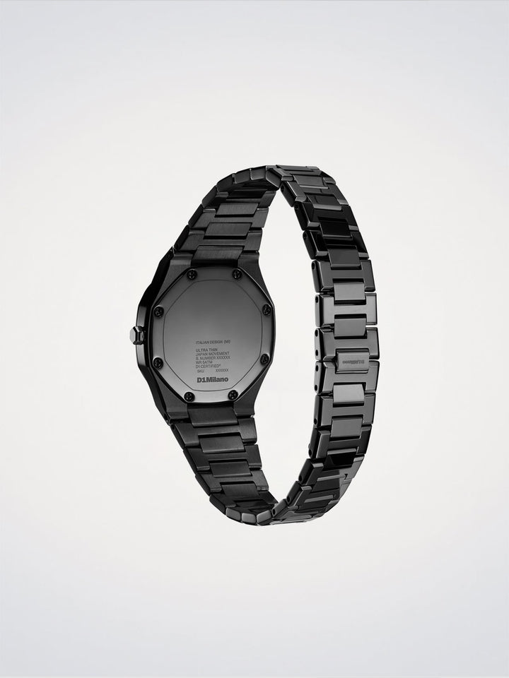 D1 Milano Black Gleam Ultra Thin Watch 30 mm D1-UTBL41