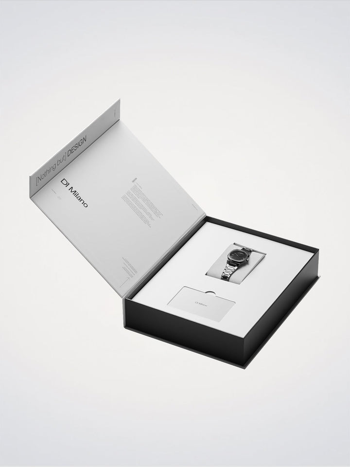 D1 Milano Black Gleam Ultra Thin Watch 30 mm D1-UTBL41
