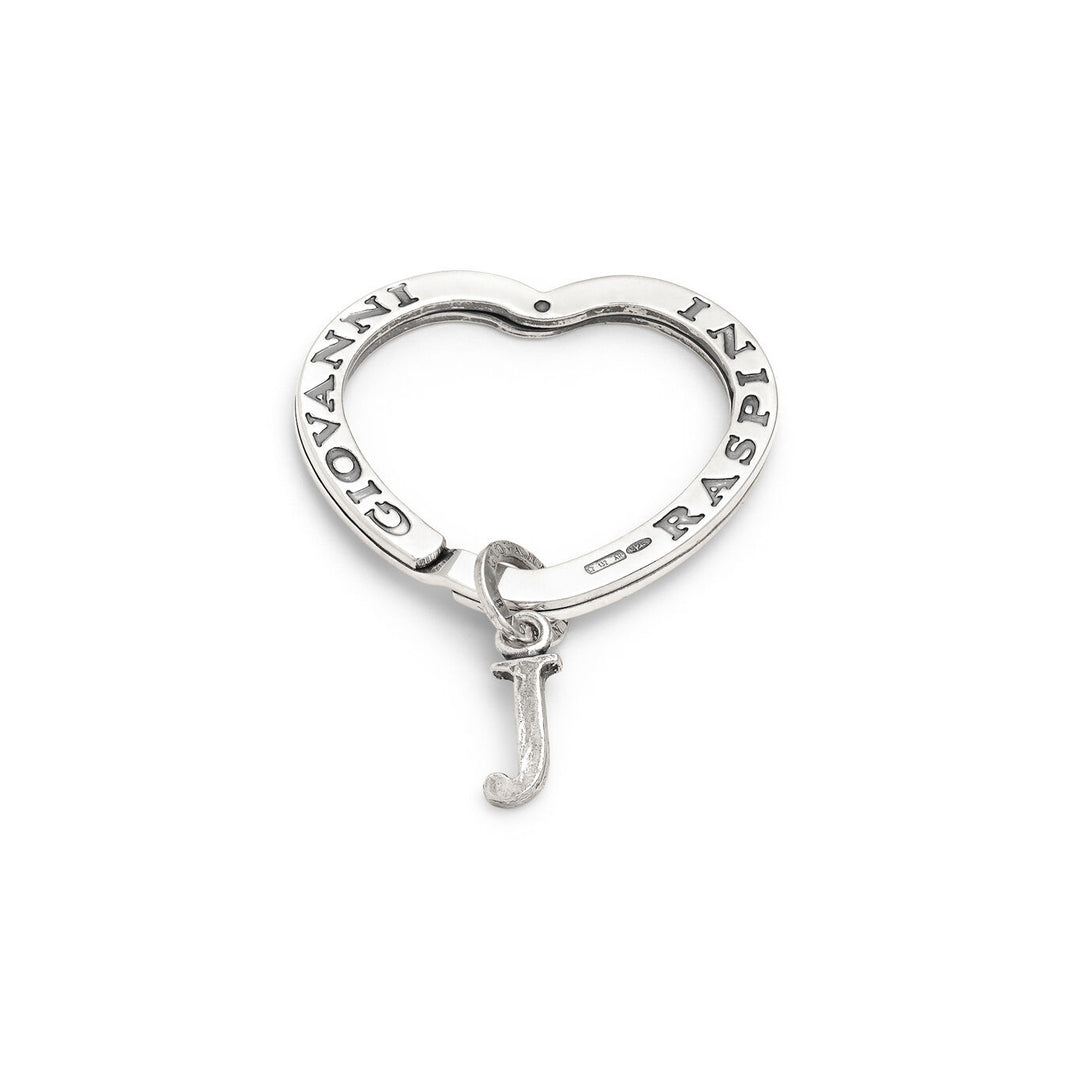 Giovanni Raspini sleutelhanger letter j Sleutelhanger in 925 zilver X01435