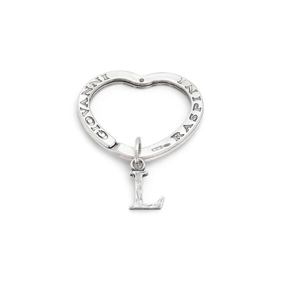 Porte-clés Giovanni Raspini lettre l Porte-clés en argent 925 X01433