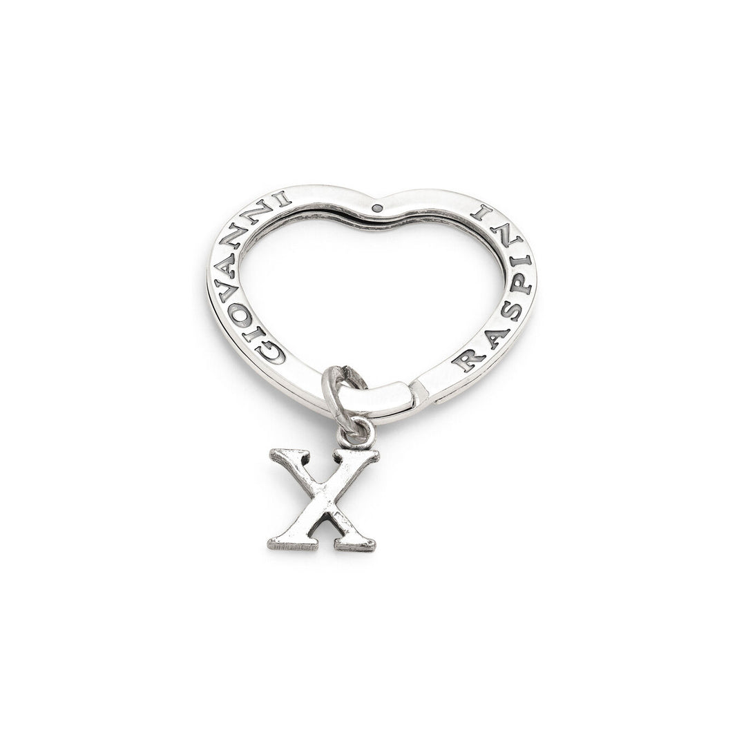 Giovanni Raspini sleutelhanger letter x Sleutelhanger in 925 zilver X01421