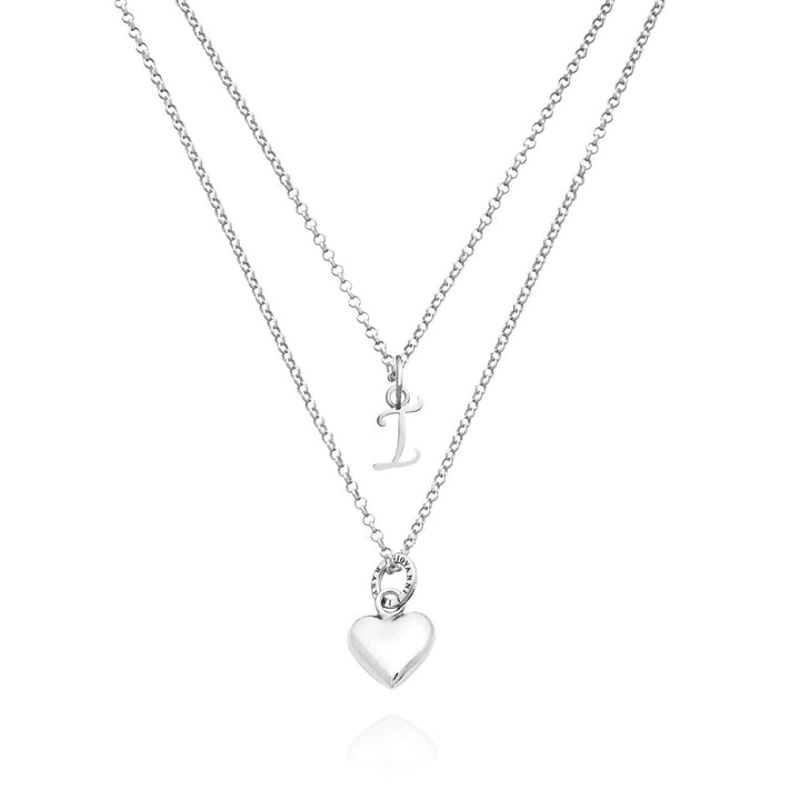 Collier coeur et lettre Giovanni Raspini Collier en argent 925 X01562
