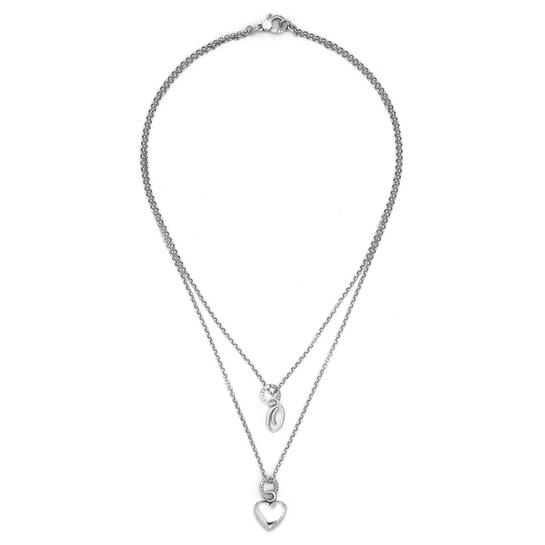 Giovanni Raspini heart and letter necklace or 925 Silver Necklace X01556