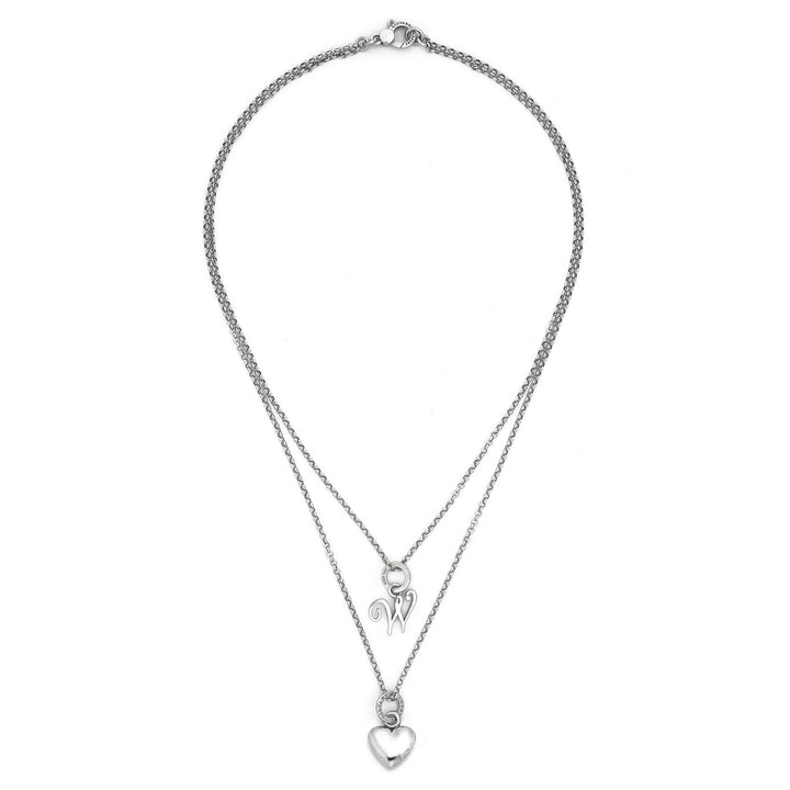 Giovanni Raspini heart and letter necklace w 925 Silver Necklace X01548