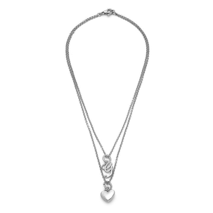 Collier Giovanni Raspini coeur et lettre G en argent X01763