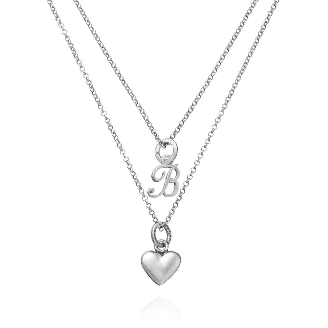 Collier Coeur et Lettre B Giovanni Raspini 1771