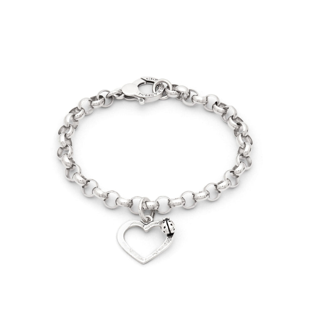 Giovanni Raspini Ladybug Heart Bracelet 1781