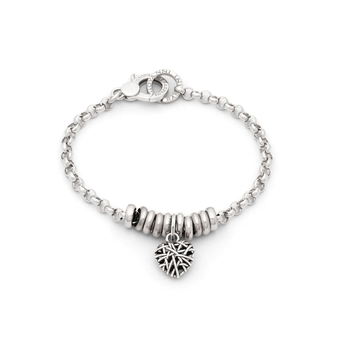 Bracelet coeur Giovanni Raspini Intrecci argent X01784