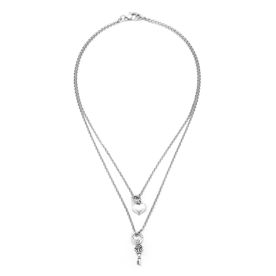 Giovanni Raspini Double Key to my Heart Necklace 1839