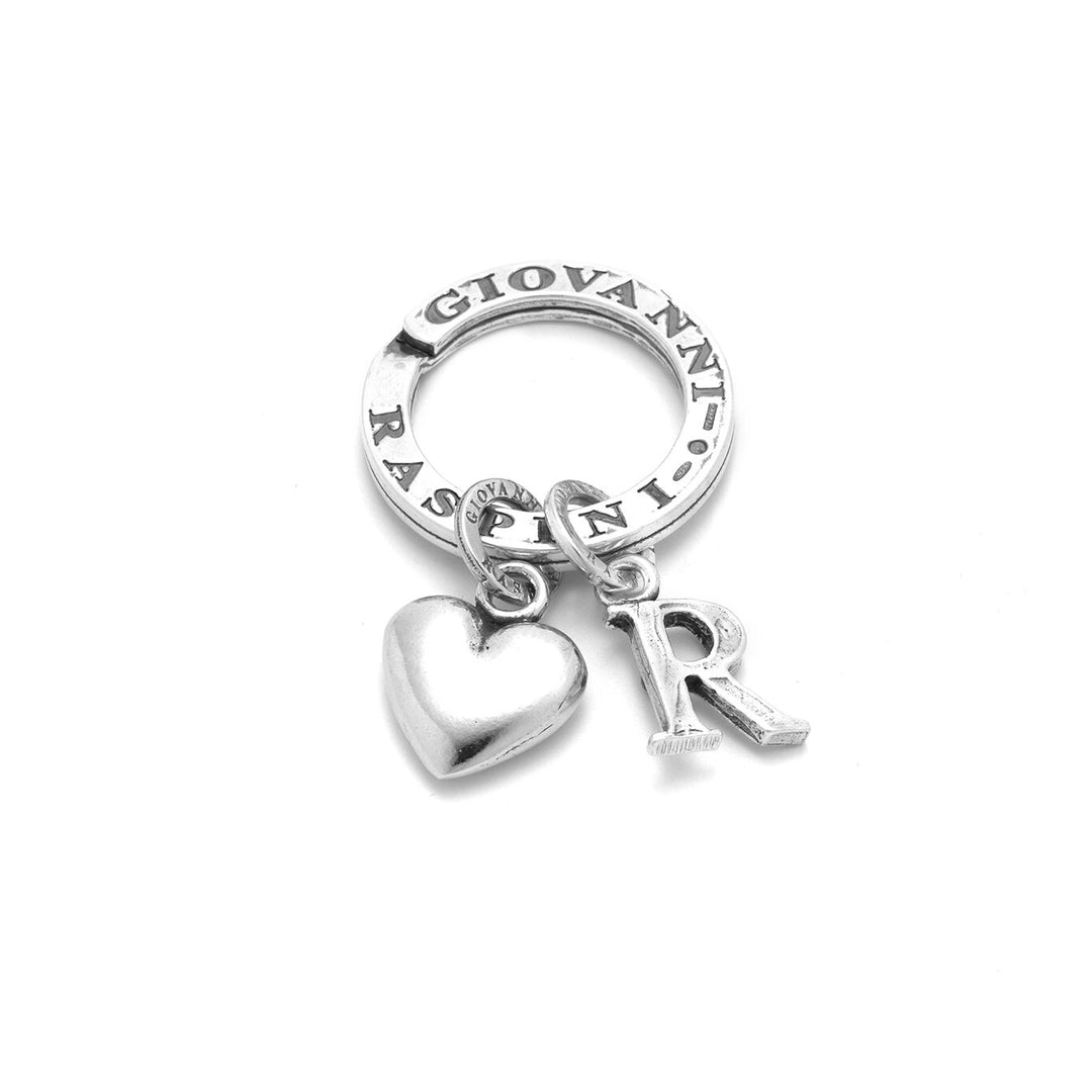 Giovanni Raspini sleutelhanger met hart en letter R 1856