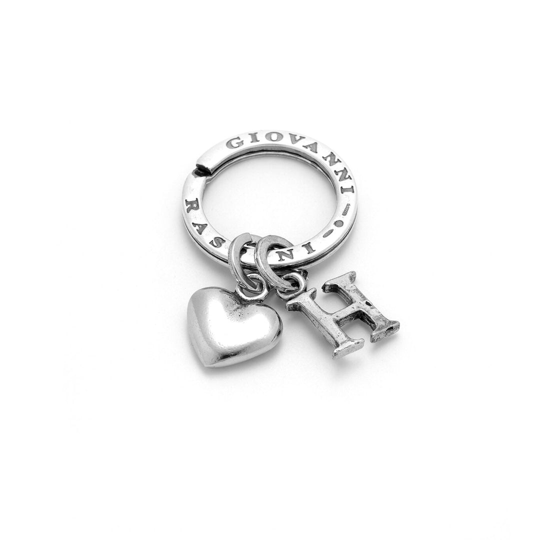 Giovanni Raspini Porte-clés Coeur et Lettre H argent X01864