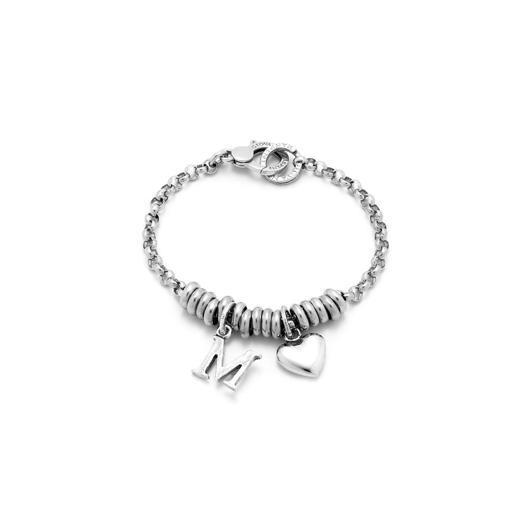 Giovanni Raspini Heart and Letter M Bracelet 1885