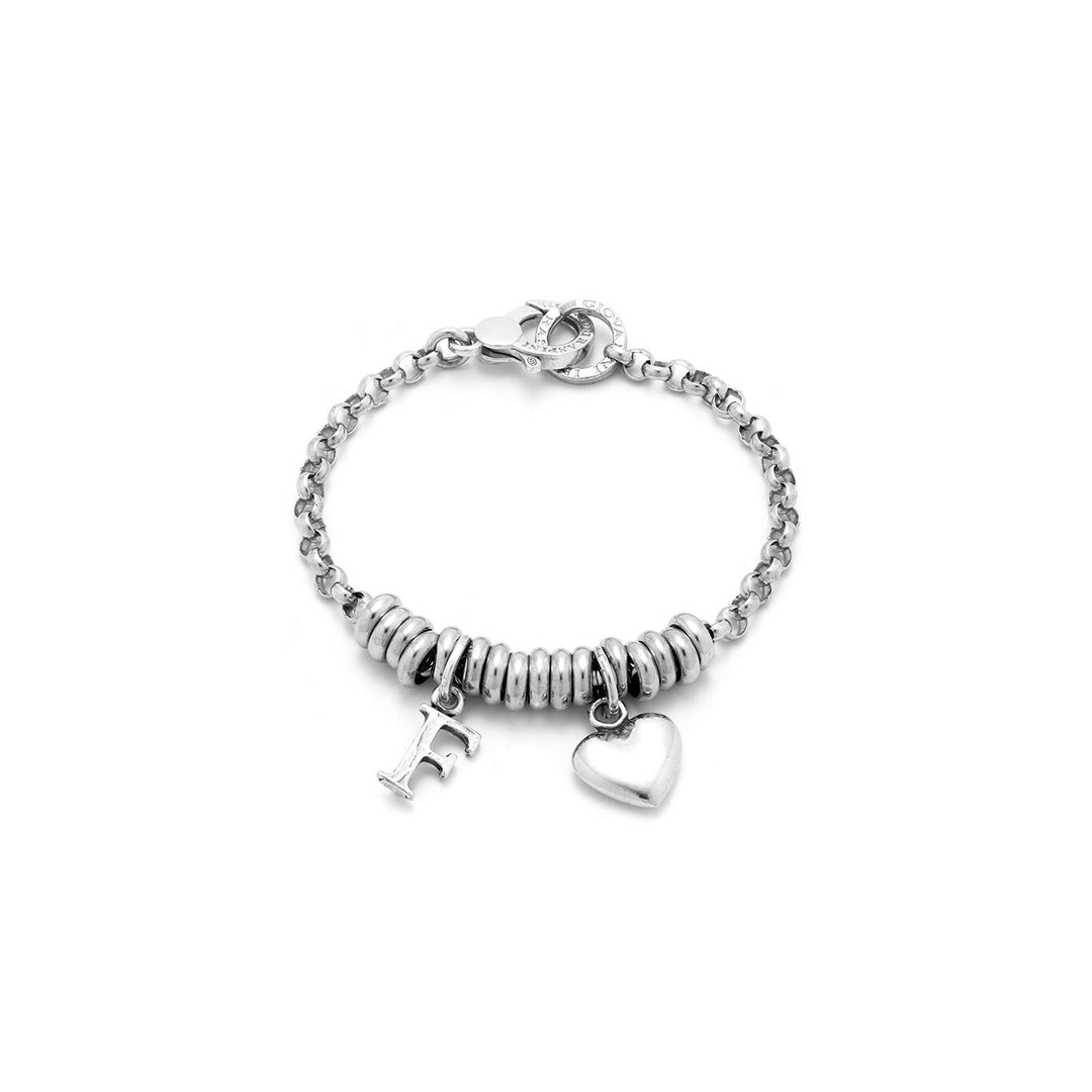 Giovanni Raspini Armband mit Herz und Buchstabe F, 1892