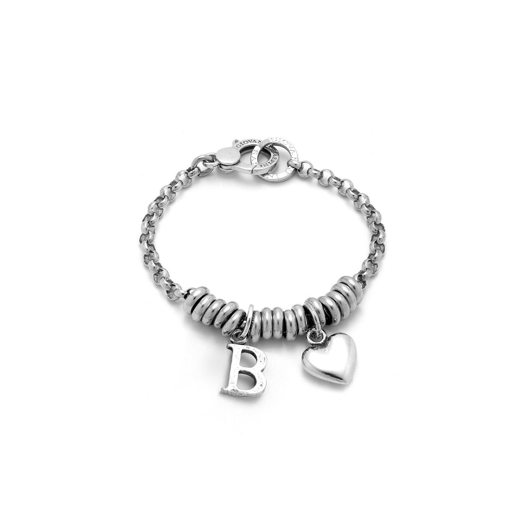 Giovanni Raspini Heart and Letter B Bracelet 1896