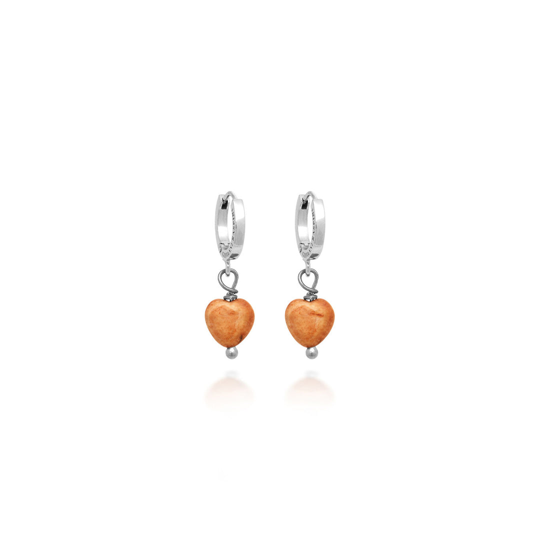 Giovanni Raspini Huggie earrings in Paesena stone 1906