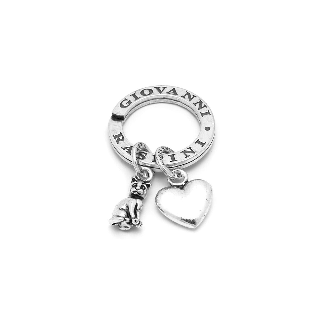 Giovanni Raspini I Love My Cat sleutelhanger zilver X01937