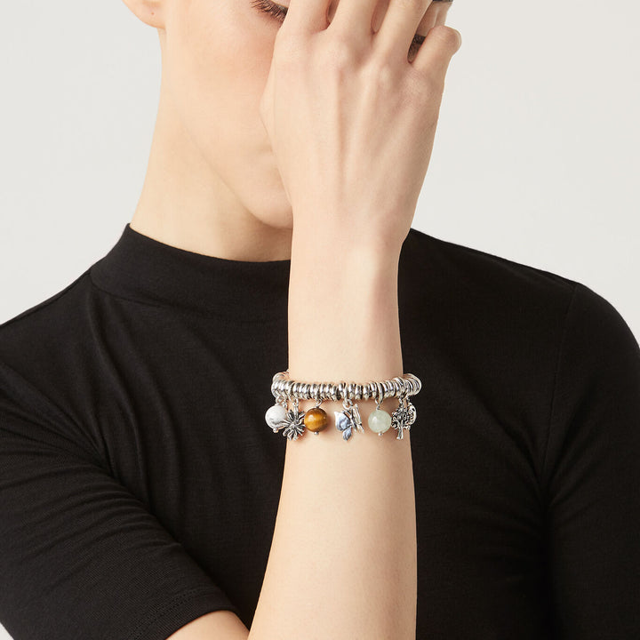 Giovanni Raspini Natuurarmband met zilveren stenen X01972