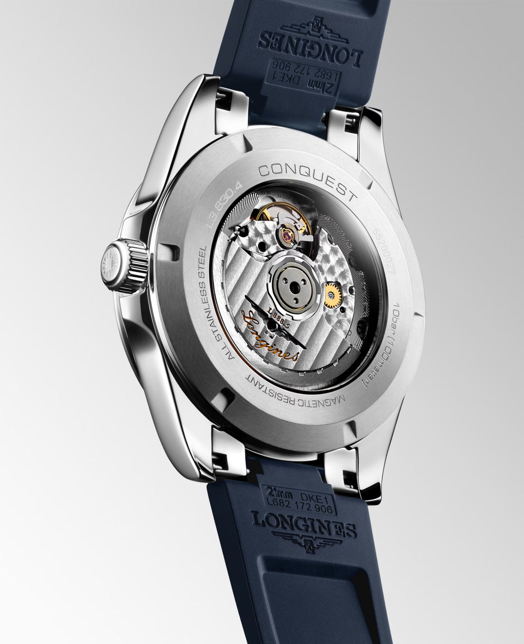 Longines Conquest 41mm blauw automatisch stalen horloge L3.830.4.92.9