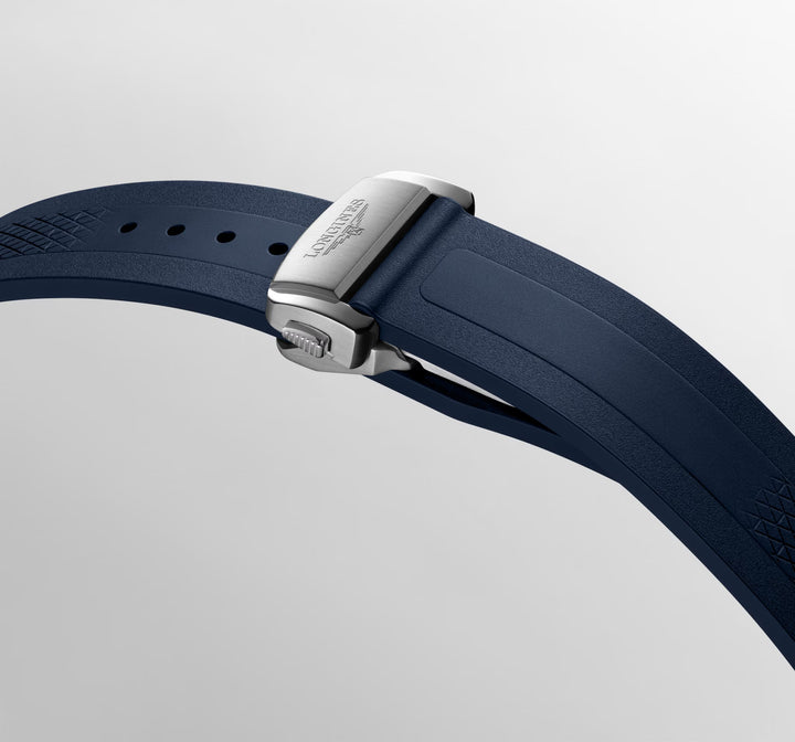Longines Conquest 41mm blauw automatisch stalen horloge L3.830.4.92.9
