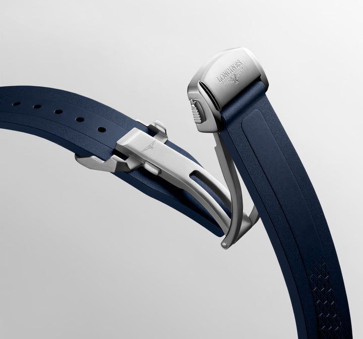 Longines Conquest 41mm blauw automatisch stalen horloge L3.830.4.92.9
