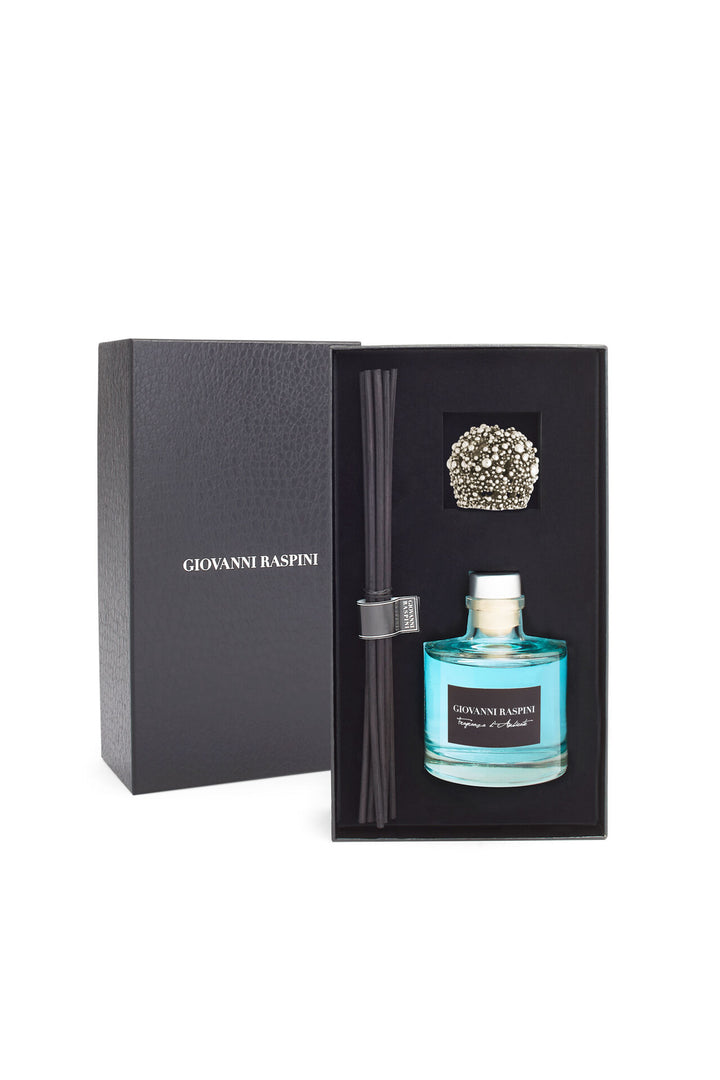 Giovanni Raspini Perlage Diffuser - Vento di Mare kamergeur met witte bronzen decoratie - XB0146